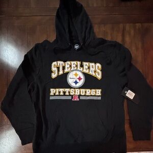 Pittsburgh Steelers 47 Brand  Hoodie Adult Size XL NWT